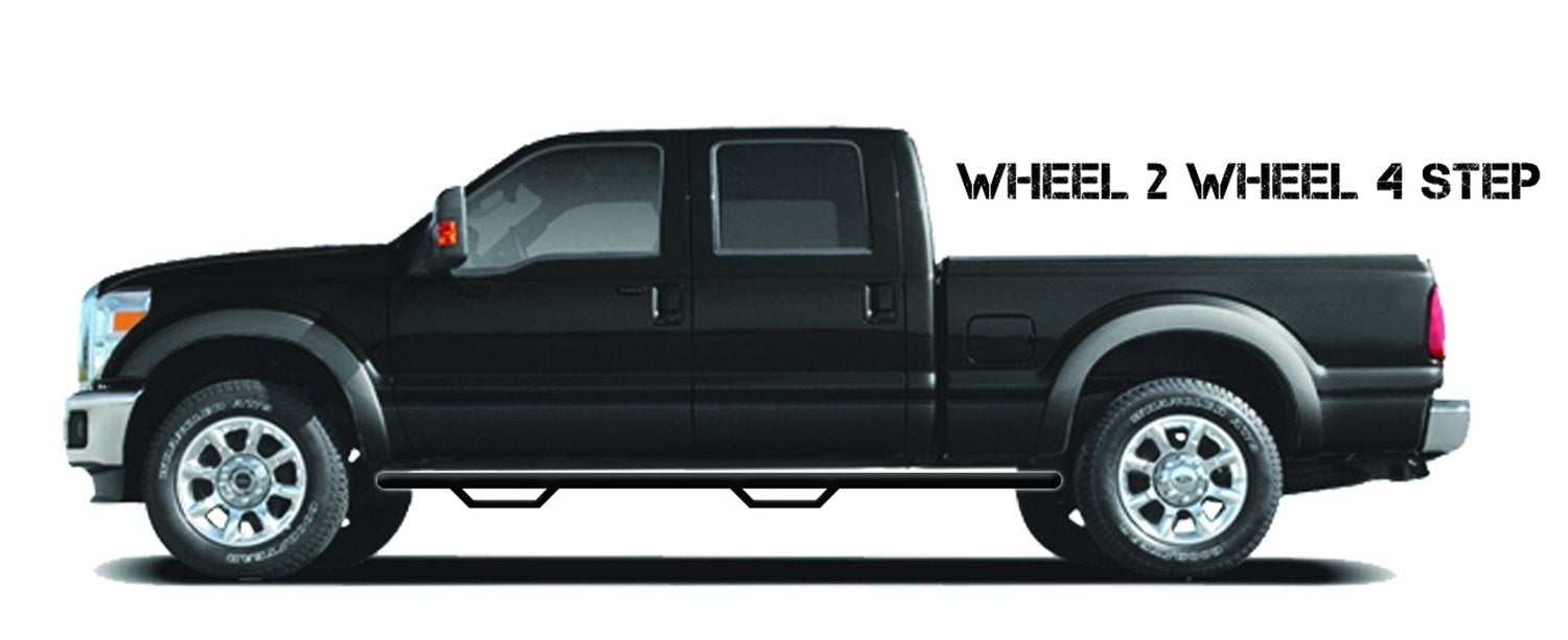 N-Fab C1798CC-TX Black Textured Nerf Step 2 Wheel Black-C1798CC-TX