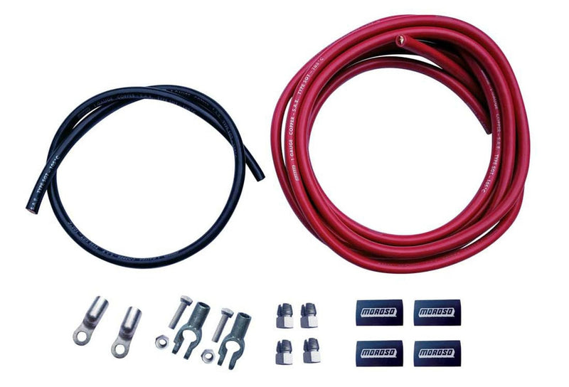 Battery Cable Kit Moroso 74020, Includes Cables and Terminals