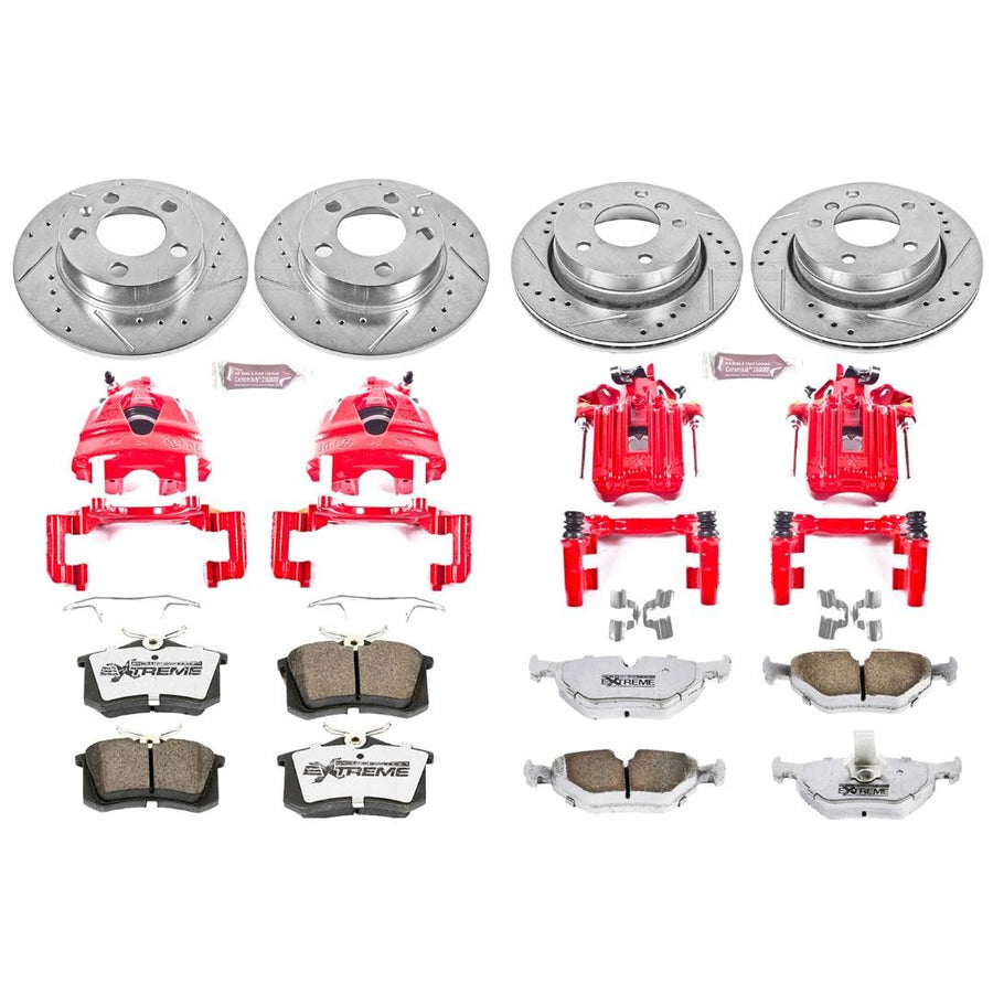Power Stop KC899-26 Z26 Street Warrior Front & Rear Brake Kit Volkswagen For Volkswagen Jetta 2001-2005 [Model Specific]