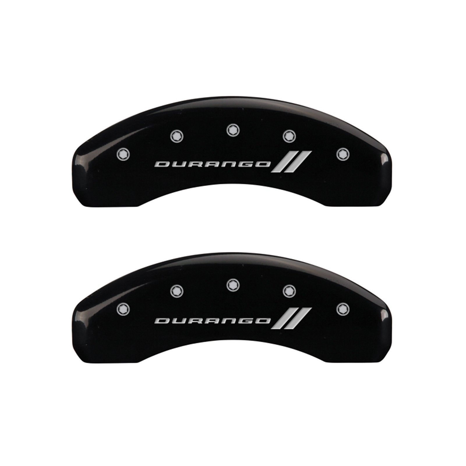 Durango ll MGP Caliper Covers 12134SDGOBK Engraved Caliper Cover with Black Powder Coat Finish and Silver Characters, (Set of 4)