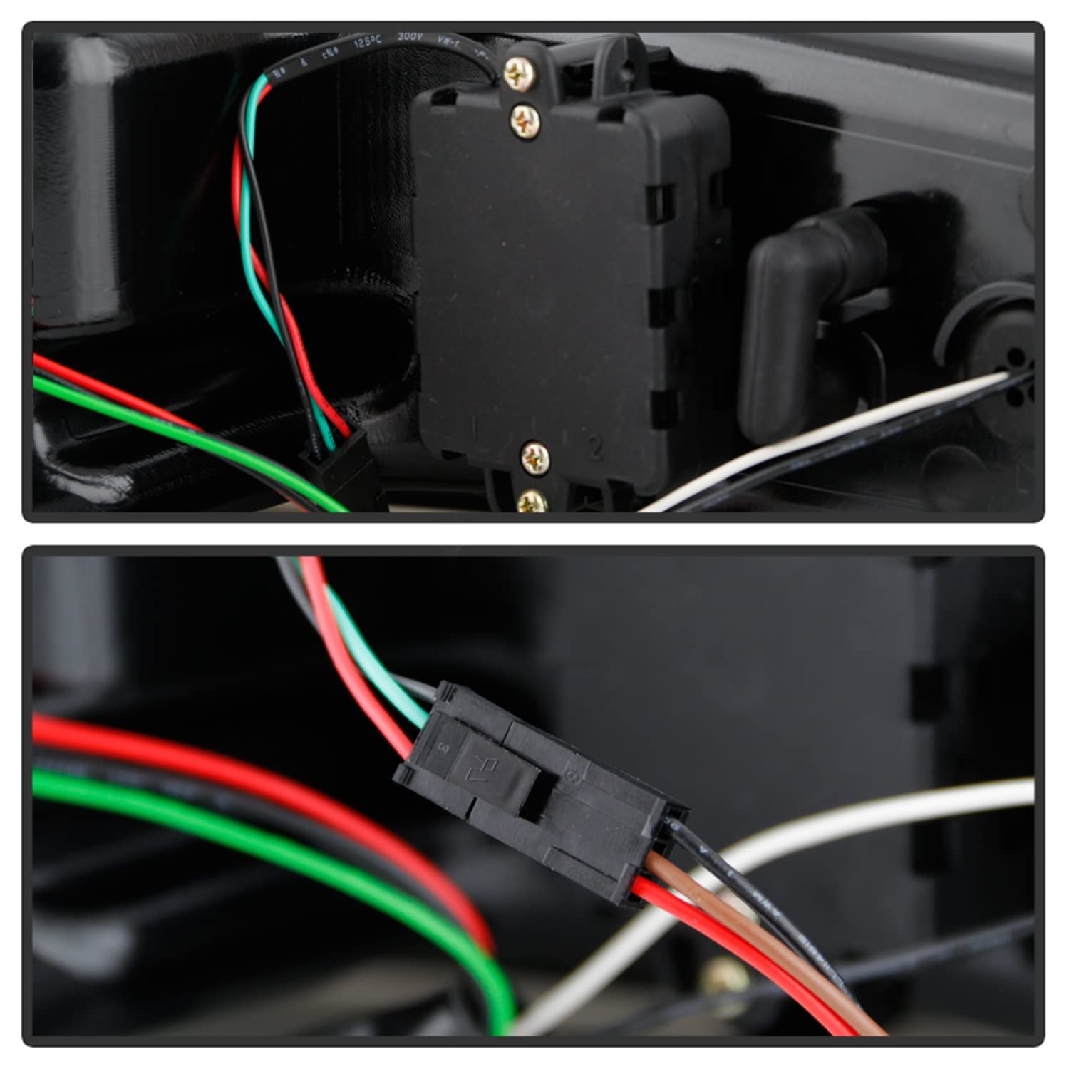 Euro Style Spyder Tail Lights (ALT-YD-CCAM16LED-SEQ-BK)