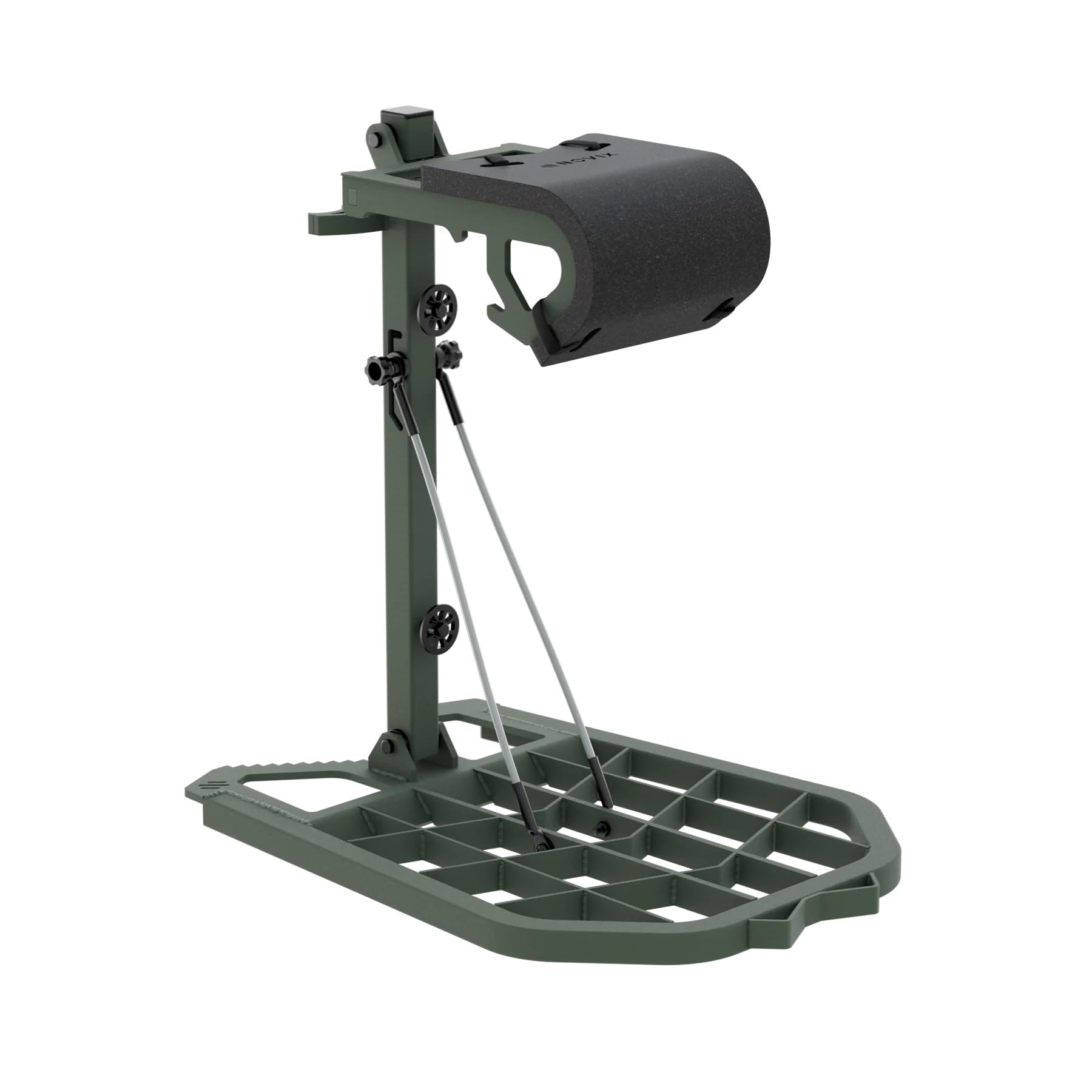 Raider NOVIX Hybrid Treestand - Lightweight All-Aluminum Construction - Mobile Hunting Setup - Use as a Traditional Platform or as a Quick Resting Spot - OD Green