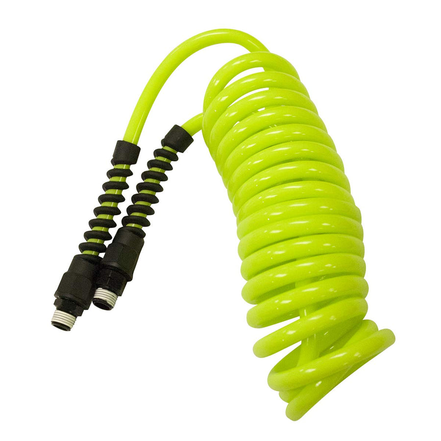 Polyurethane Flexzilla Recoil Air Hose, 1/4 in. x 10 ft., ZillaGreen - LP1410AFZ