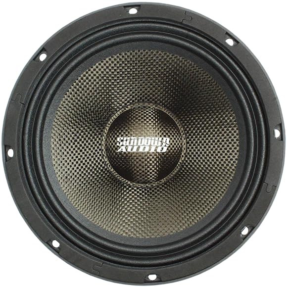 NEOPRO Sundown Audio 6.5" v.4 Pro Audio Midrange Speaker - 125W-300W RMS, 8 Ohm - Carbon Fiber Cone, Neodymium Motor for High SPL & Custom Car Audio Systems (Single)