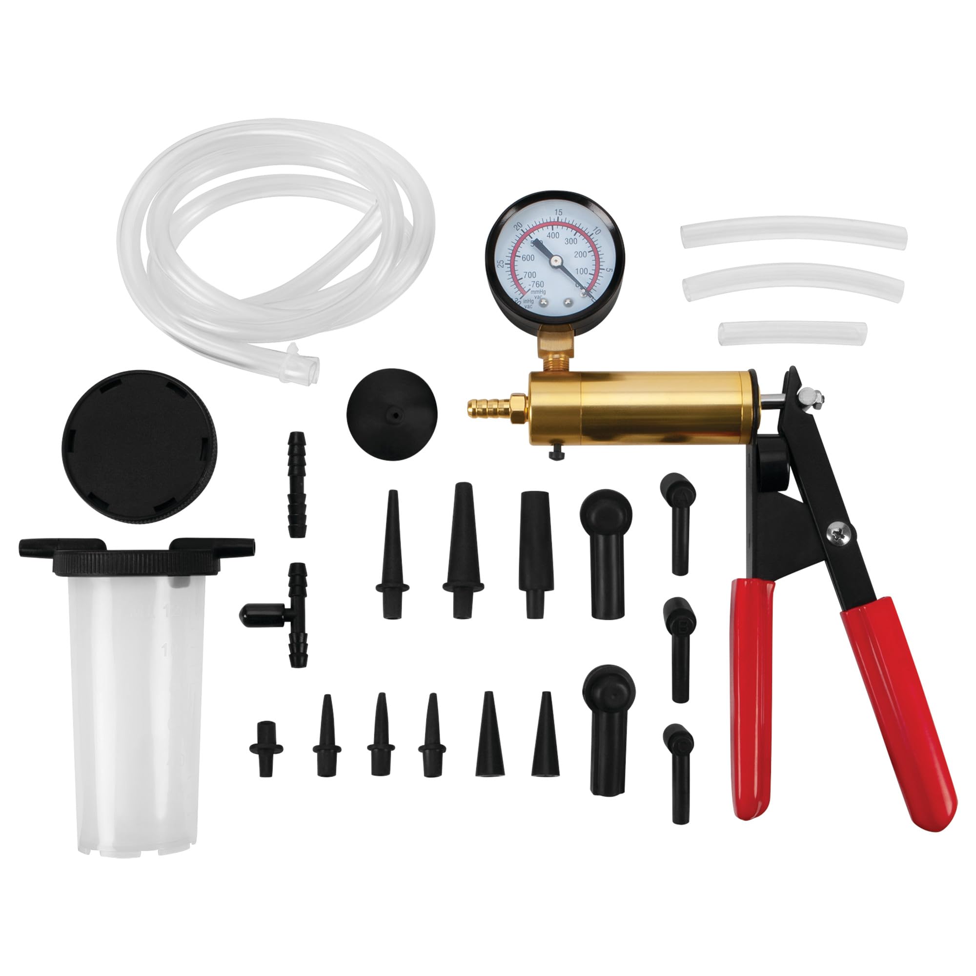 Vacuum Pump Kit Performance Tool W87031 For Vacuum and Pressure Tests, Perform Engine Performance Diagnostics, Brake Bleeding, Fluid Transfer and Evacuation