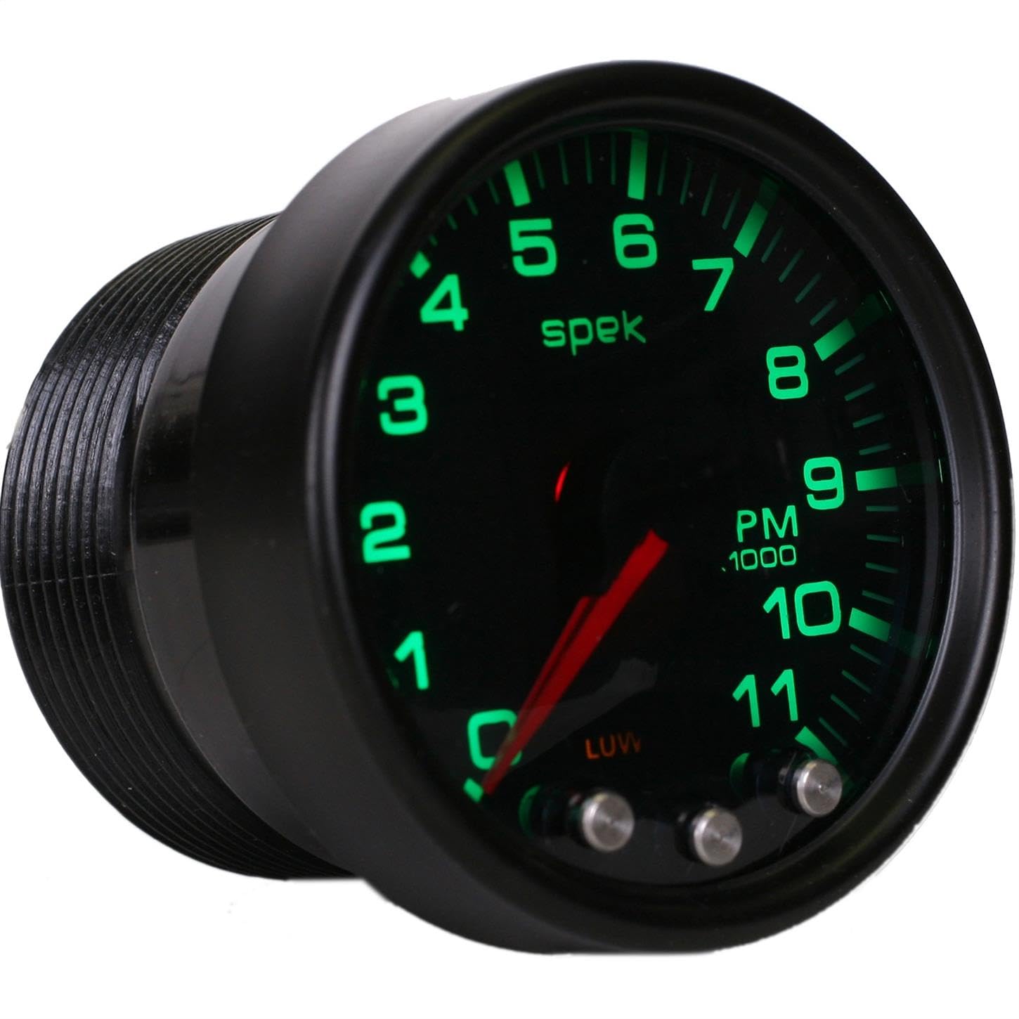 Auto Meter Gauge, P33652 Tach, 2 1/16", 11K RPM, W/Shift Light & Peak Mem, Smoke/Blk, Spek-Pro