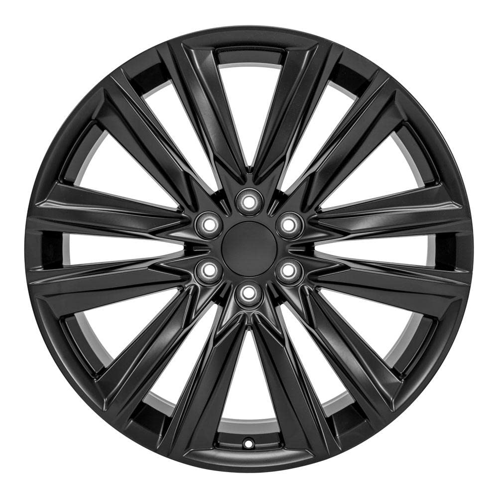 24 Inch OE Wheels CA91 Rim Fits Escalade Sport Style 6x139.7 24x10 Satin Black - Hollander 4869 (1)