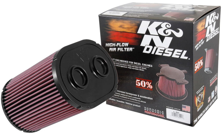 K&N Original High-Flow Lifetime Engine Air Filter: Increase Power & Towing, Washable, Premium, Replacement Air Filter: Compatible with 2017-2019 Ford (F250, F350, F450, F550), E-0644