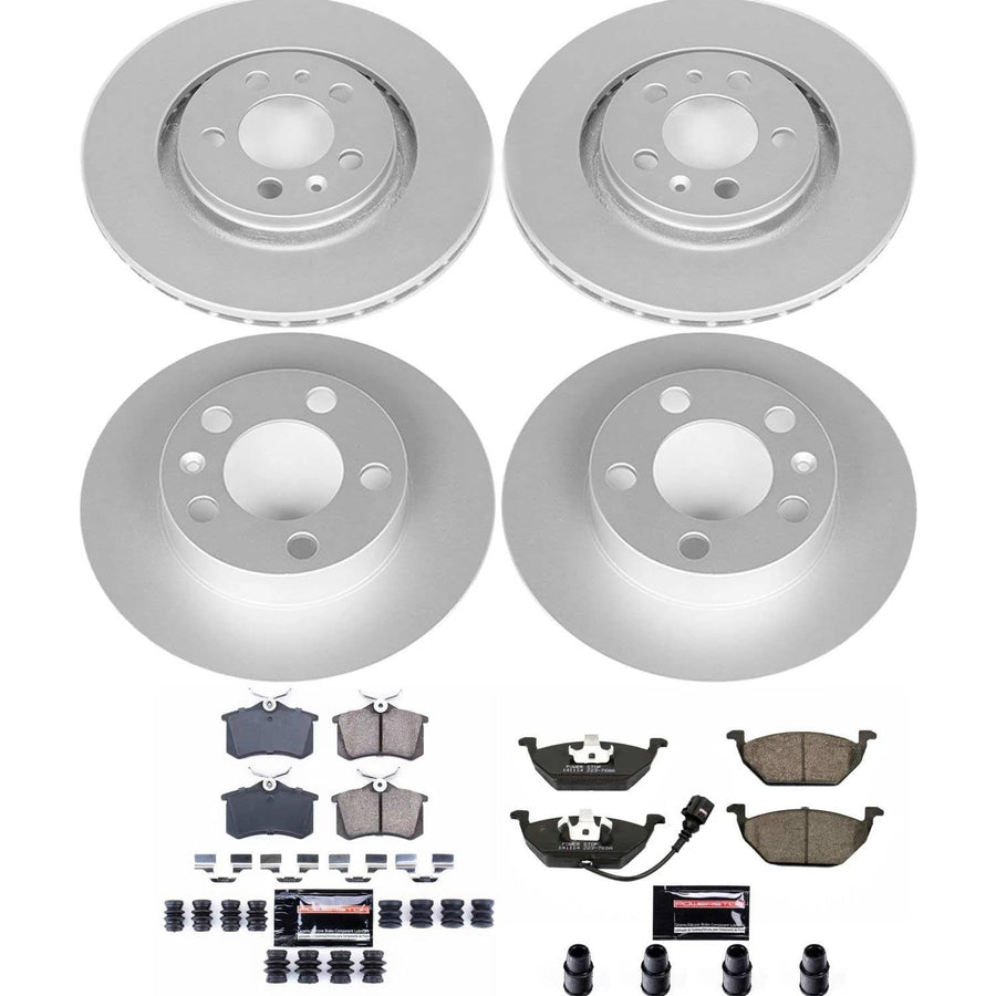 Power Stop Z23 Evolution Geomet Coated Brake Kit Front and Rear For Volkswagen Beetle 1999-2006, Volkswagen Golf 1999-2006, Volkswagen Jetta 1999-2005 [Model Specific]