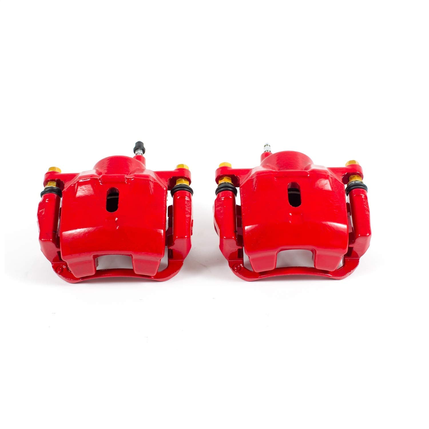 Power Stop Pair of High-Temp Red Powder Coated Front Calipers For Toyota Echo 2001-2005, Toyota MR2 Spyder 2000-2005 [Model Specific]