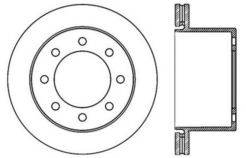 Rear Right StopTech 128.66050R Sport Cross Drilled Brake Rotor