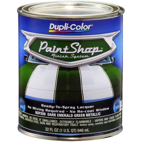 Paint Shop Finish System Dupli-Color BSP209 Base Coat – Dark Emerald Green Metallic - 32 oz. Automotive Paint