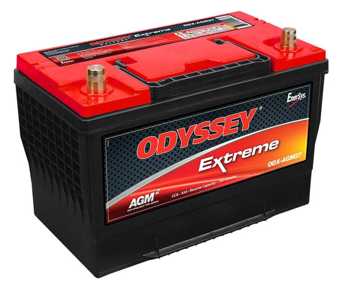 Odyssey Battery, AGM, Extreme Series, 12V, 1290 Cranking amps, Top Post Terminals, 12.5 in L x 8.8 in H x 6.8 in W, Each