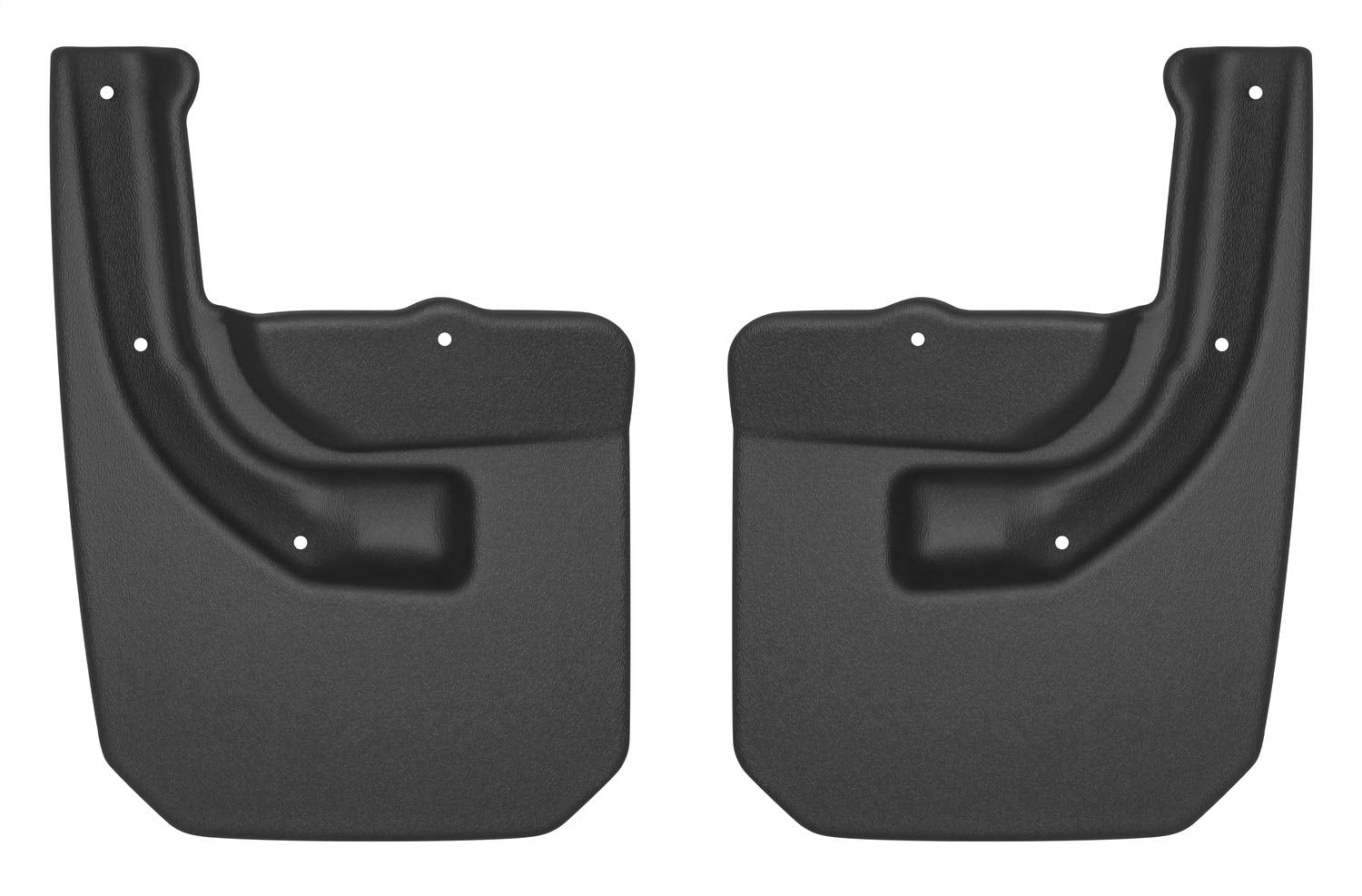 Husky Liners Mud Guards Custom | Fits 2018-2025 Jeep Wrangler (JL) | Rear Set, 2-pc Black - 59151