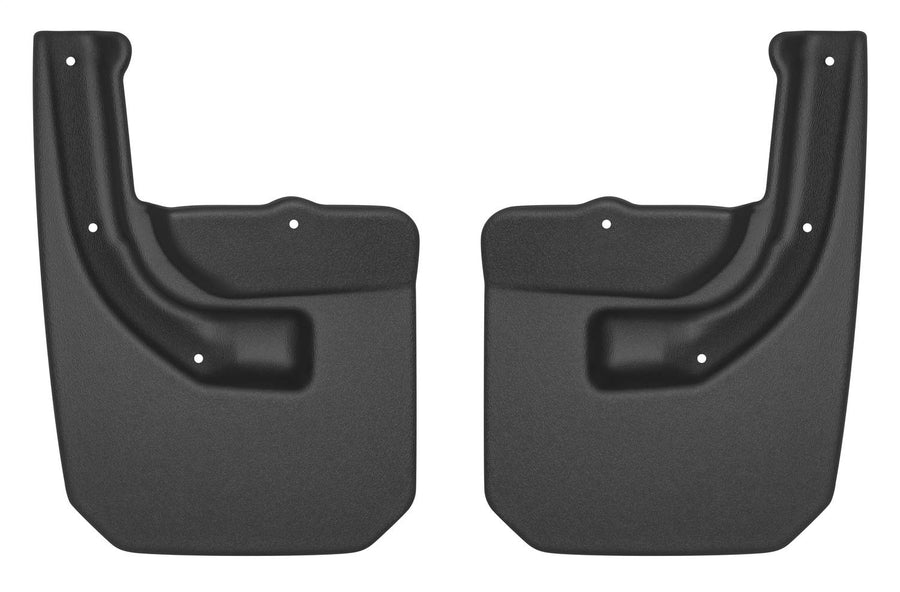 Husky Liners Mud Guards Custom | Fits 2018-2025 Jeep Wrangler (JL) | Rear Set, 2-pc Black - 59151