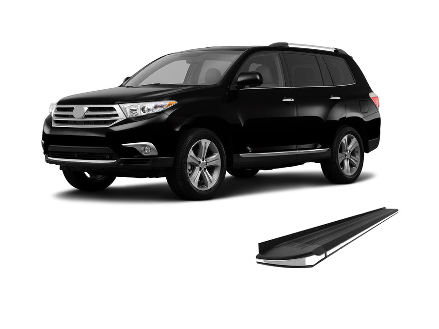 Exceed Black Horse Running Boards Compatible with 2008-2013 Toyota Highlander-EX-TYHG