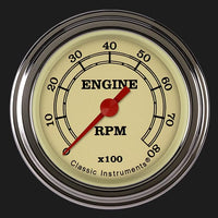 VT183SLF Classic Instruments Vintage 2-1/8" Tachometer