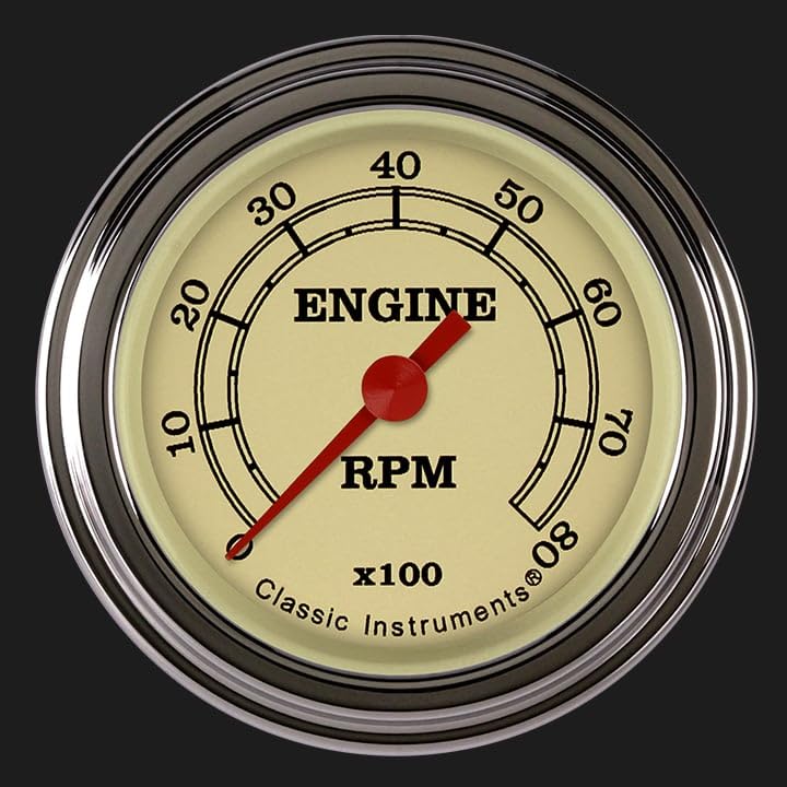 VT183SLF Classic Instruments Vintage 2-1/8" Tachometer