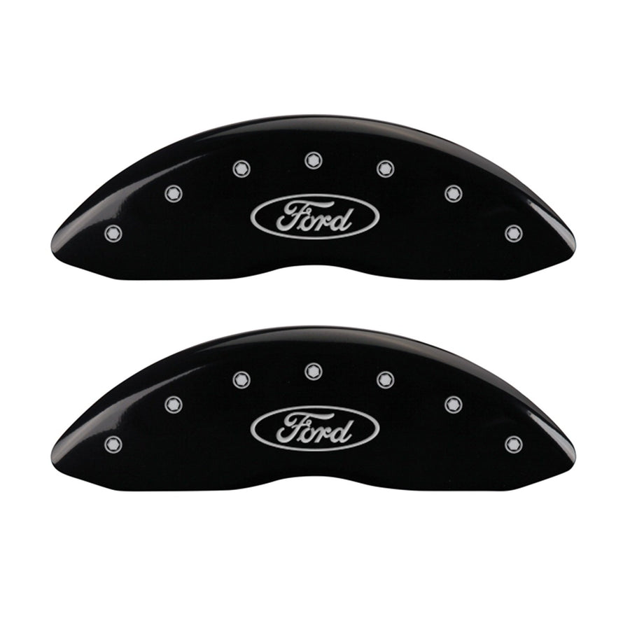 Black MGP Caliper Covers 10213SFRDBK Caliper Cover