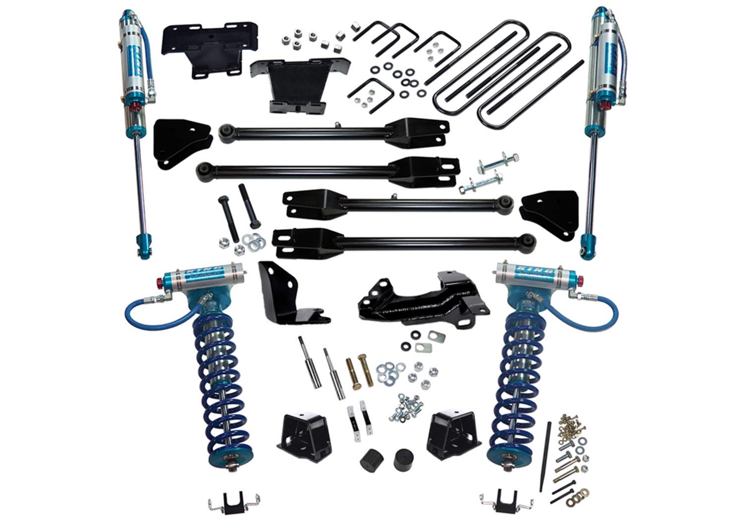 SUPERLIFT SUSPENSION RealTruck 4" Lift Kit for Ford F-250/F-350 | Complete Lift Kit with King 2.0 Coilovers and 4-Link Arms | K230KG | Fits 2005-2007 Ford F-250 / F-350 4WD