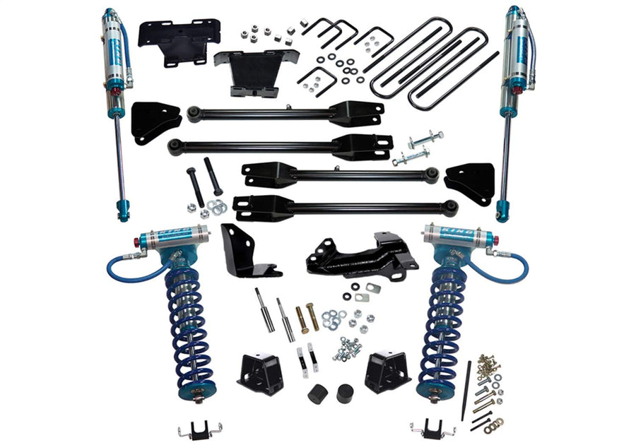 SUPERLIFT SUSPENSION RealTruck 4" Lift Kit for Ford F-250/F-350 | Complete Lift Kit with King 2.0 Coilovers and 4-Link Arms | K230KG | Fits 2005-2007 Ford F-250 / F-350 4WD