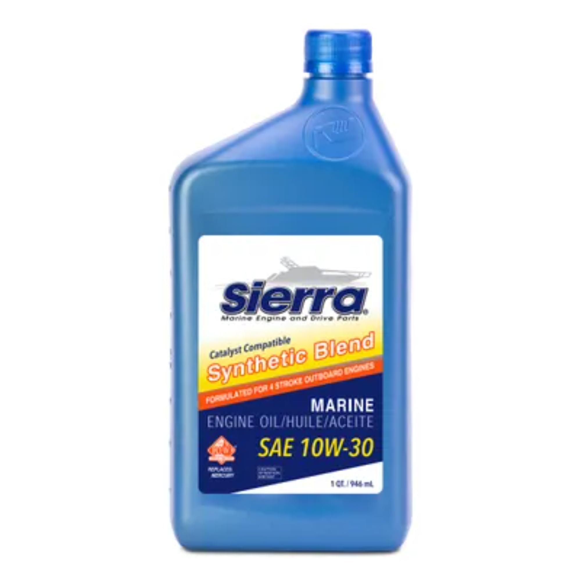 18-9421CAT-2 Sierra 10W-30 Semi Synthethic Cat Compatible Oil (1 Quart)
