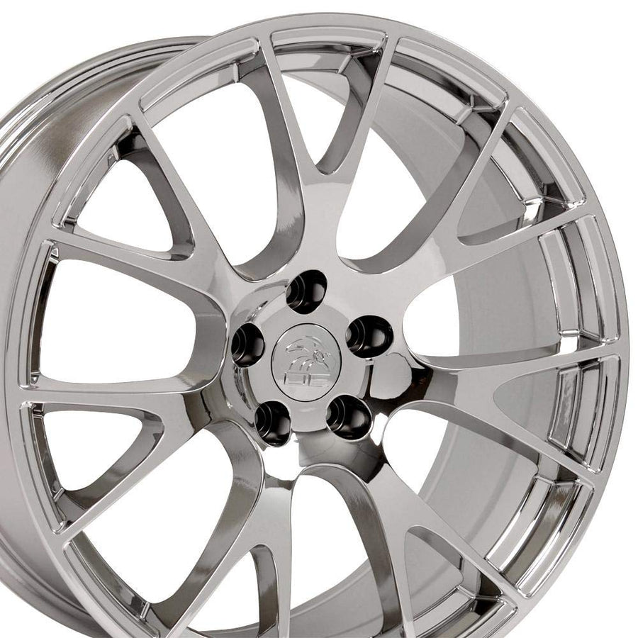 22 Inch OE Wheels DG69 Rim Fits Ram Hellcat Style 5x139.7 22x10 Chrome (1)