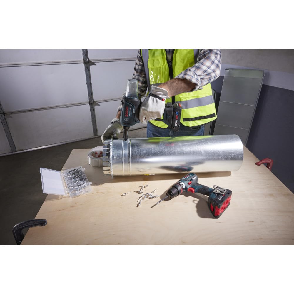 Bosch 18V GRG18V-3600CB24 Brushless Connected Rivet Tool Kit with (2) CORE18V® 4 Ah Advanced Power Batteries