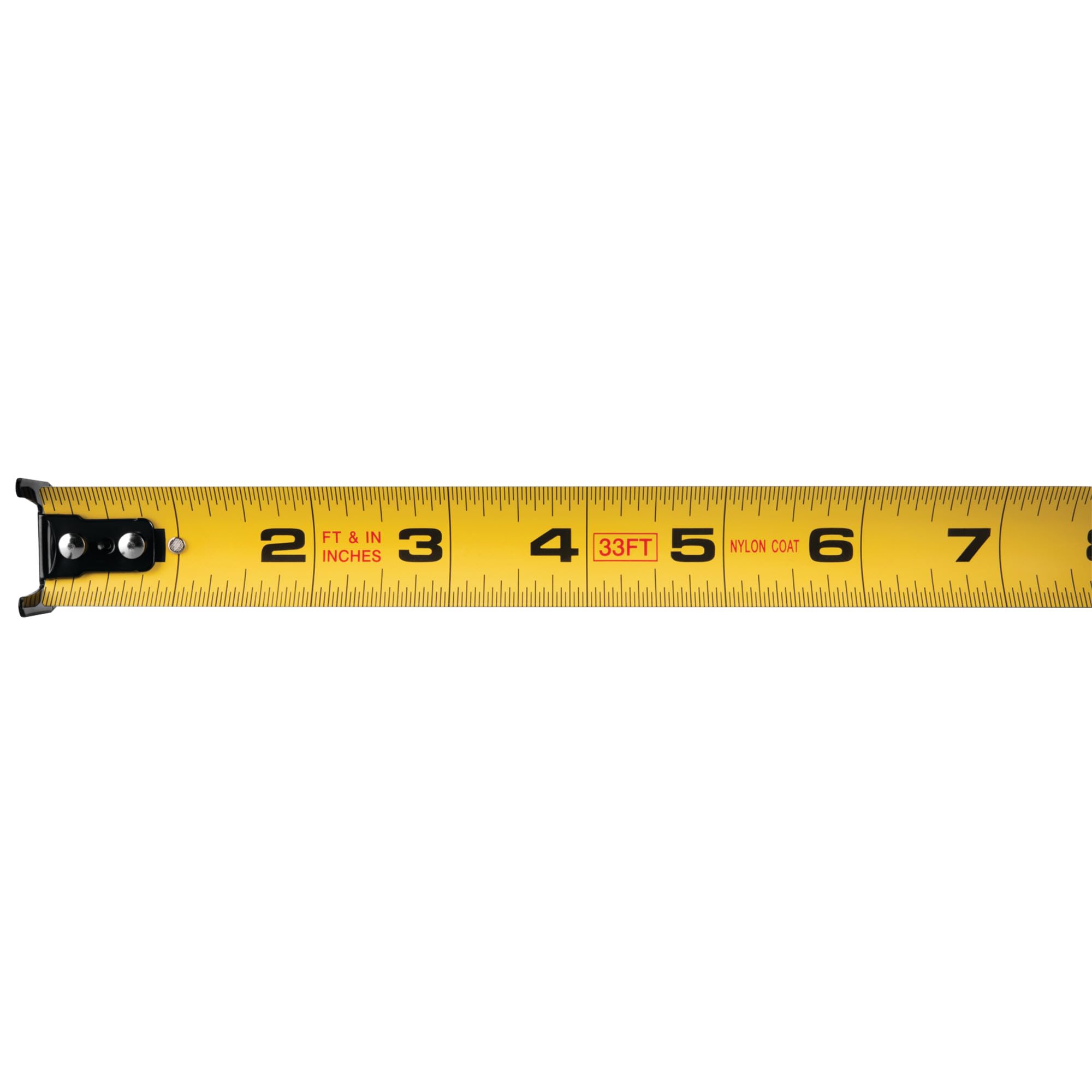 W5054 Performance Tool Rubber Coated Tape Measure - High-Accuracy, Extra-Wide Thumb Release, and Dual-Sided End Hook for Easy Measurements