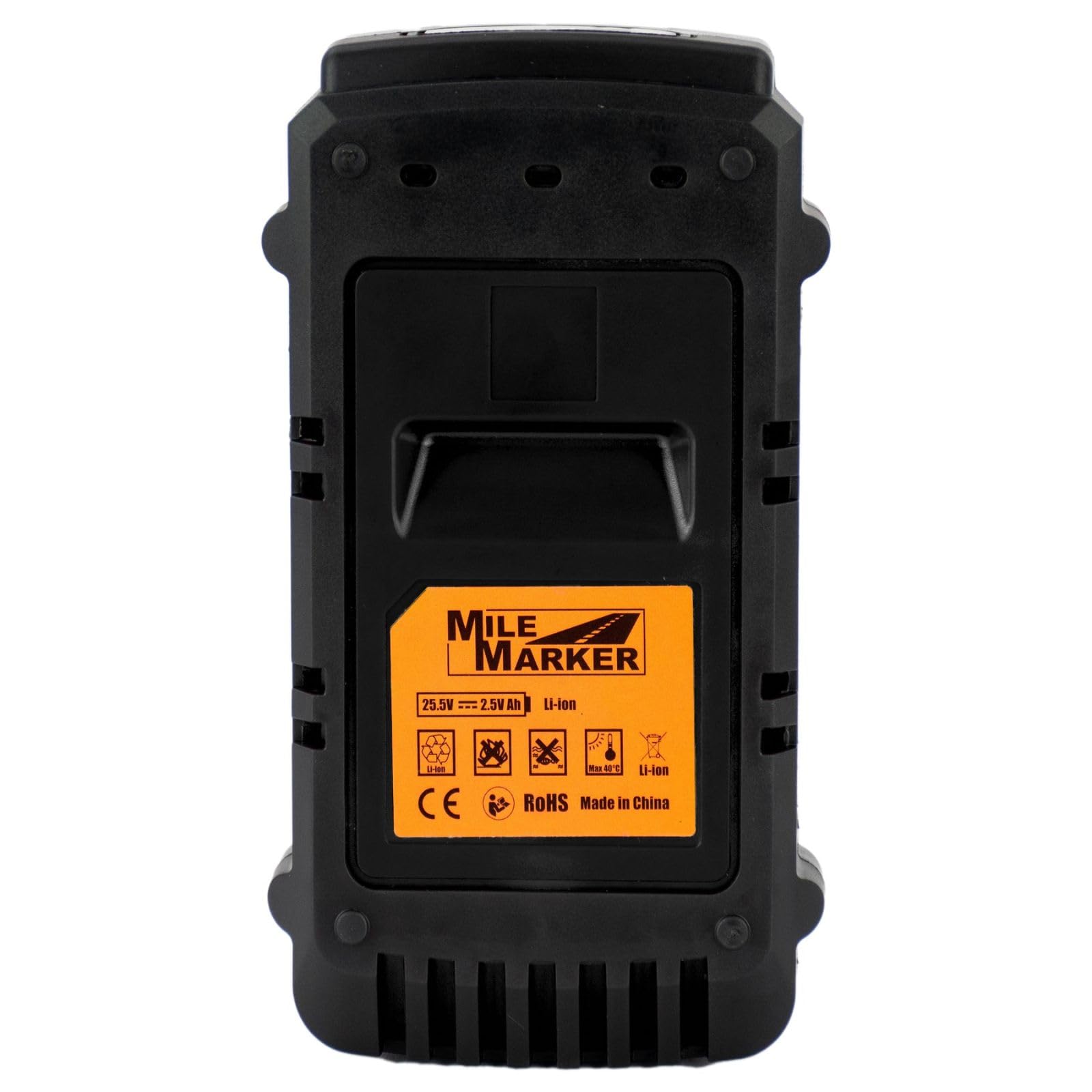 Rhino Pull 1000 2.0Ah Rechargeable Lithium Ion Battery | MILE MARKER Single Black Replacement Pull 1000 Compatible with Portable Electric Winch