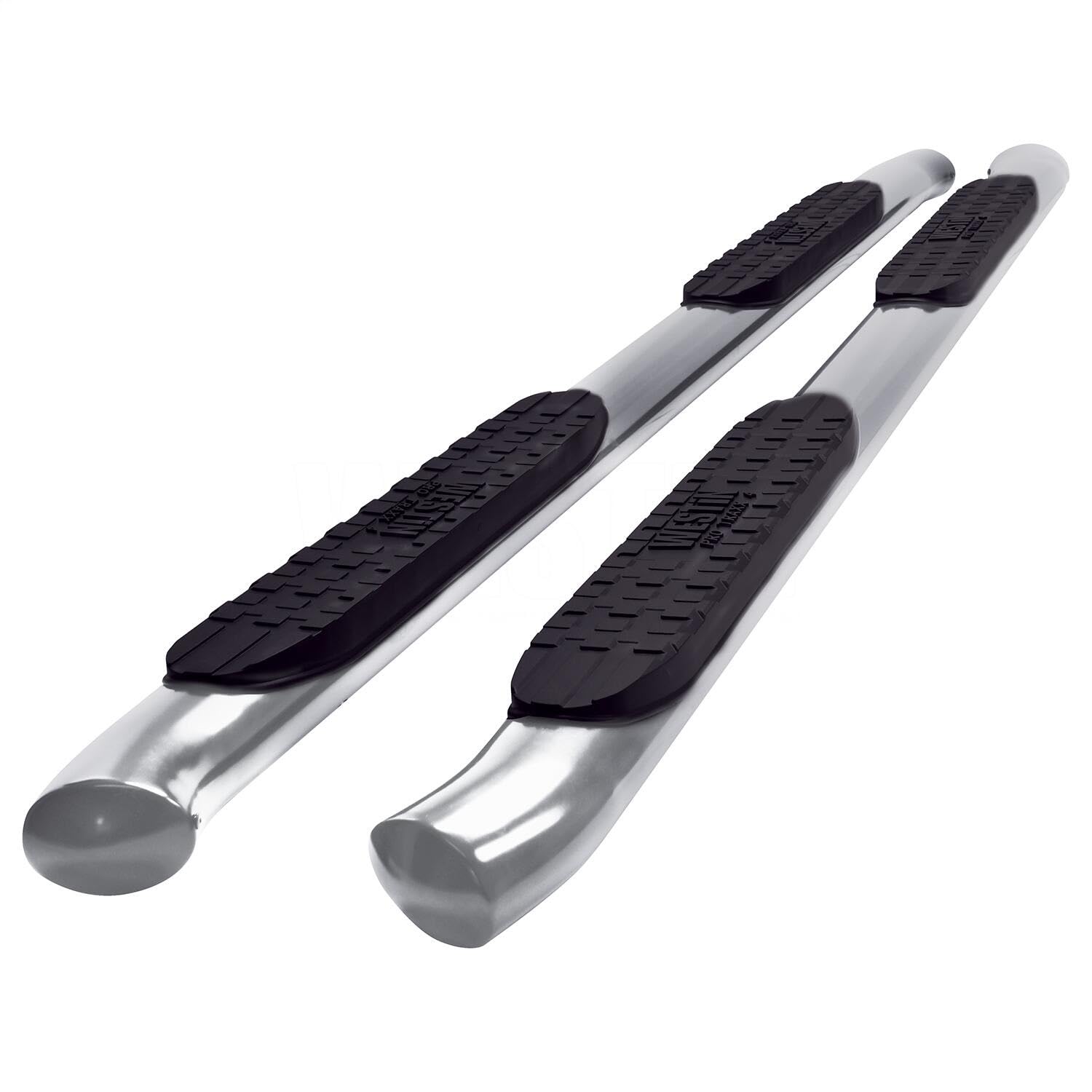 4in PRO TRAXX Oval Nerf Step Bars Polished