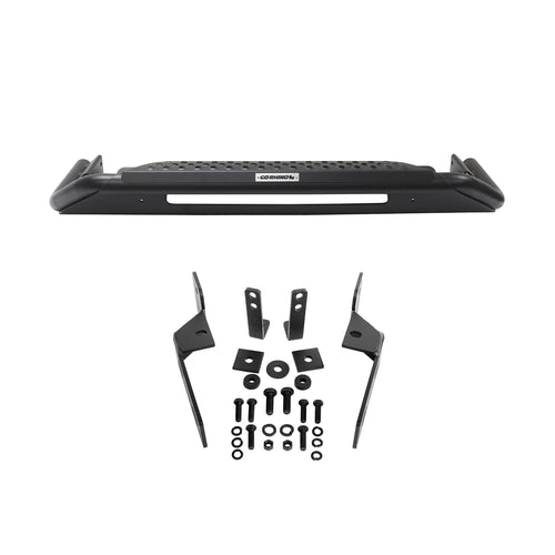Go Rhino RC3 Bull Bar Skid Plate w/Center Steel Step, Hole for 20" Single Row LED Light Bar, & Mounting Brackets | Textured Black | 565660T | Fits 2016-2023 Toyota 4Runner (See Description)