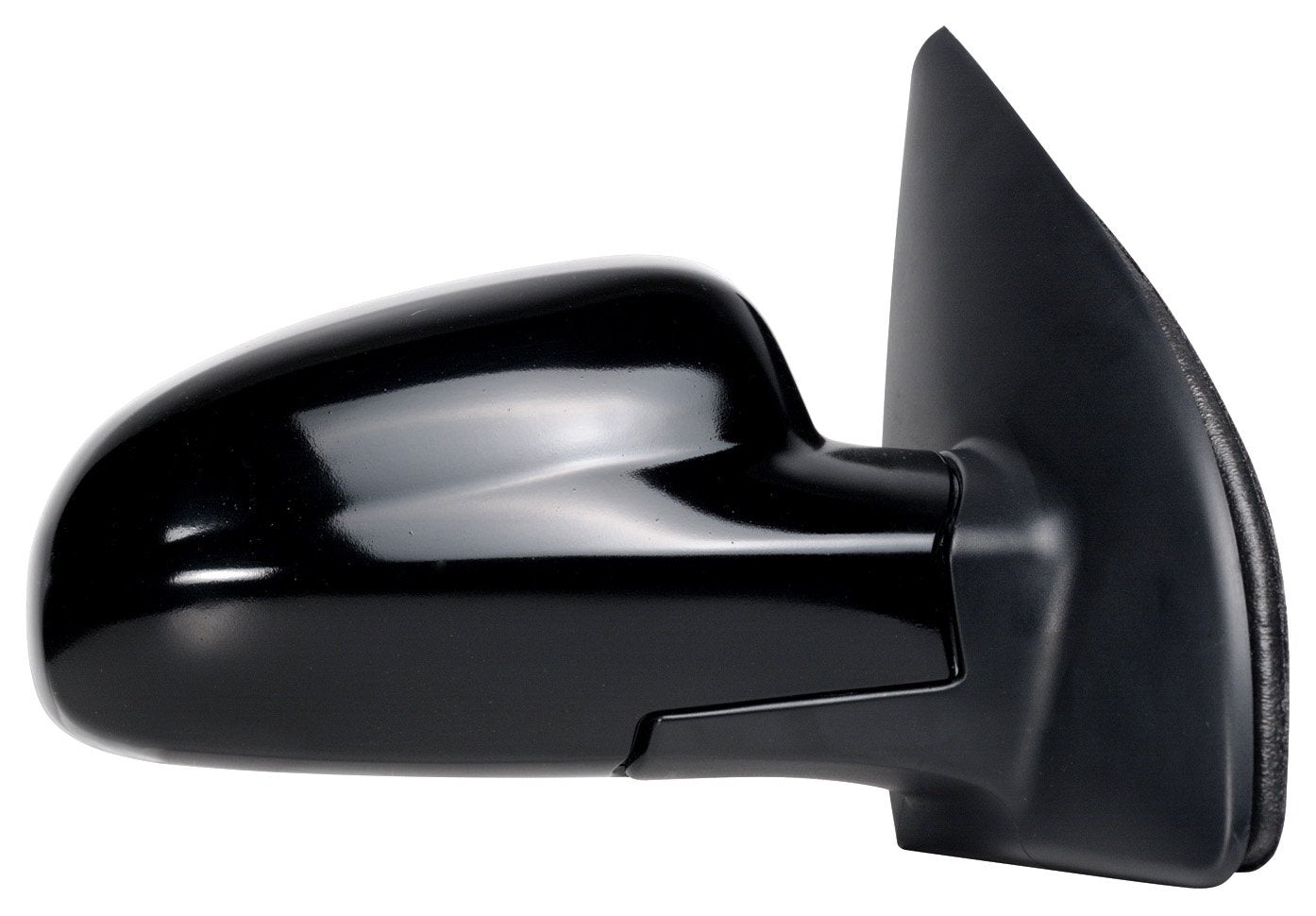 Fit System Mirror Passenger Side for Chevy Aveo Sedan, Aveo H/B, Aveo 5 H/B, Pontiac G3/G3 Wave Hatchback, Black, PTM, Manual Remote, Foldaway