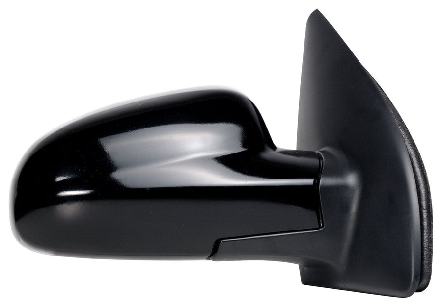 Fit System Mirror Passenger Side for Chevy Aveo Sedan, Aveo H/B, Aveo 5 H/B, Pontiac G3/G3 Wave Hatchback, Black, PTM, Manual Remote, Foldaway