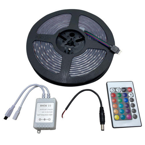 Race Sport MS24FTWSTRIP-W Lighting White 24' Flexible Strip Light w/Clear Waterproof Sleeve