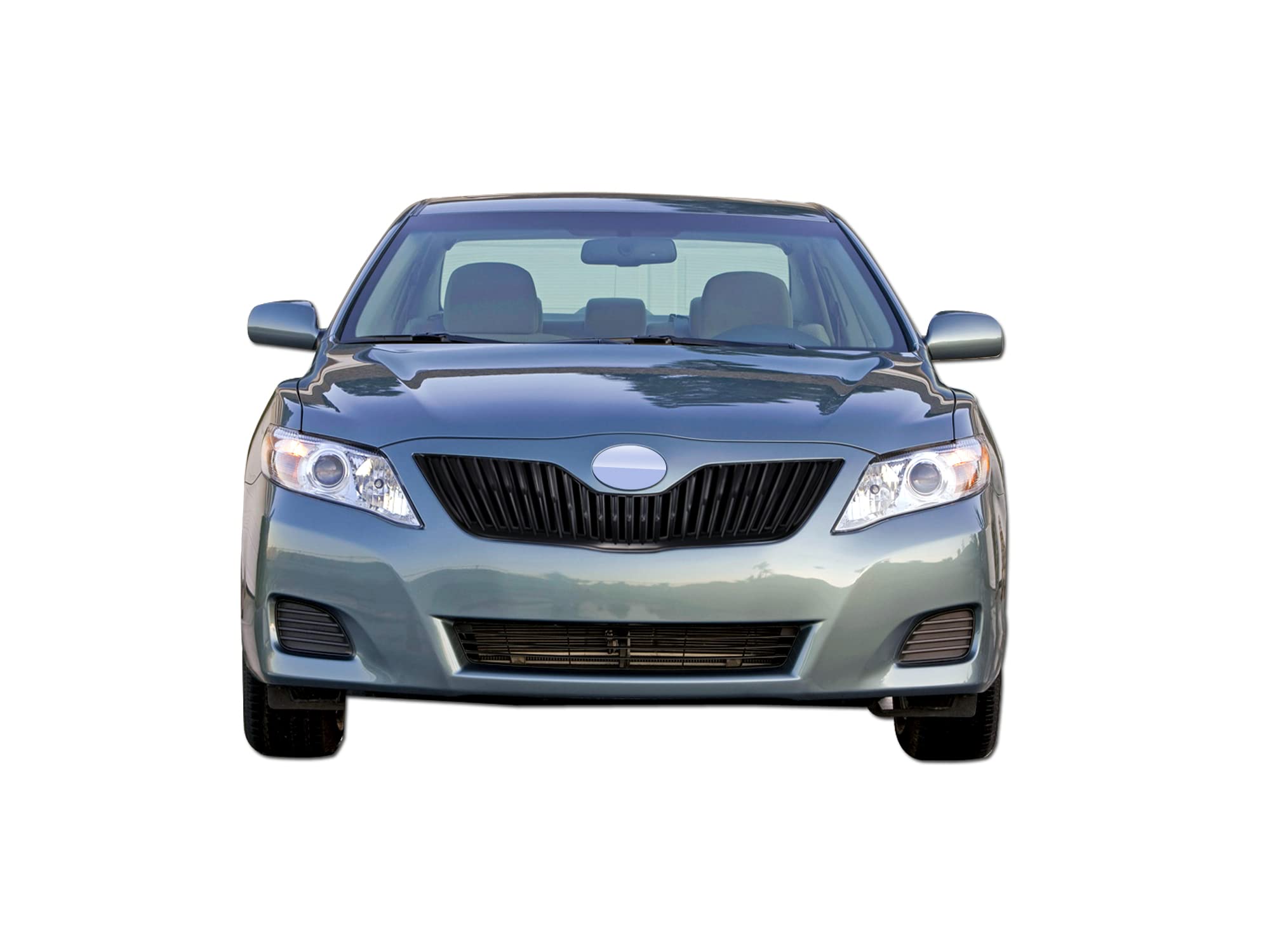 Vertical Grille Armordillo USA Fits 2010-2011 Toyota Camry-Gloss Black