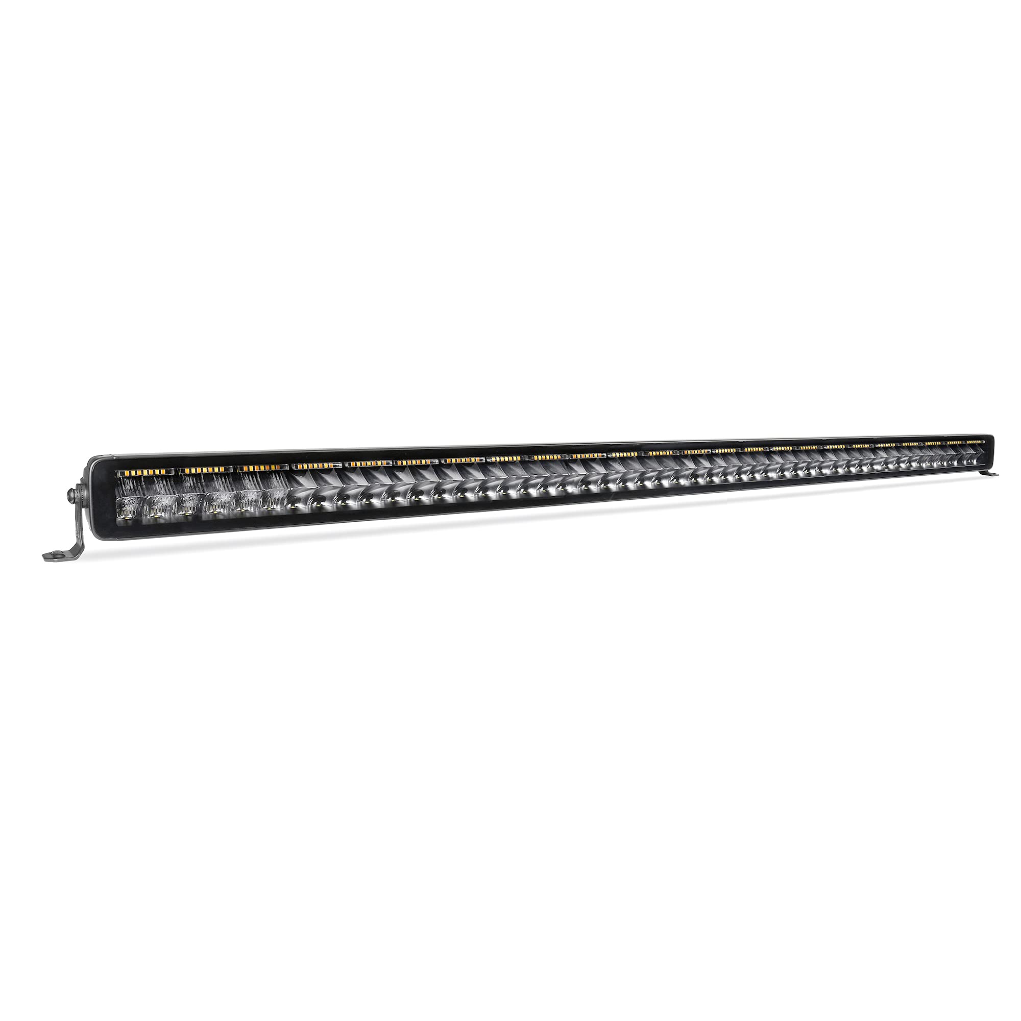 Xplor Lighting: Go Rhino Blackout Combo Series 50" Double Row LED Light Bar | Side & Track Mount, Aluminum, Black | 754805012CDS