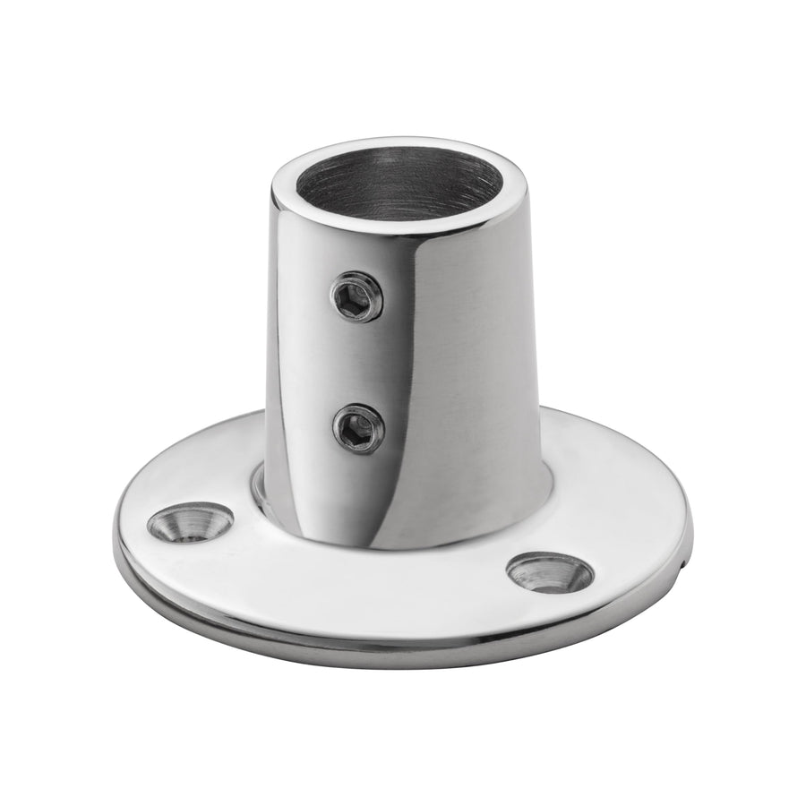 90 Degree Round Base Whitecap IND 6039C 7/8" SS