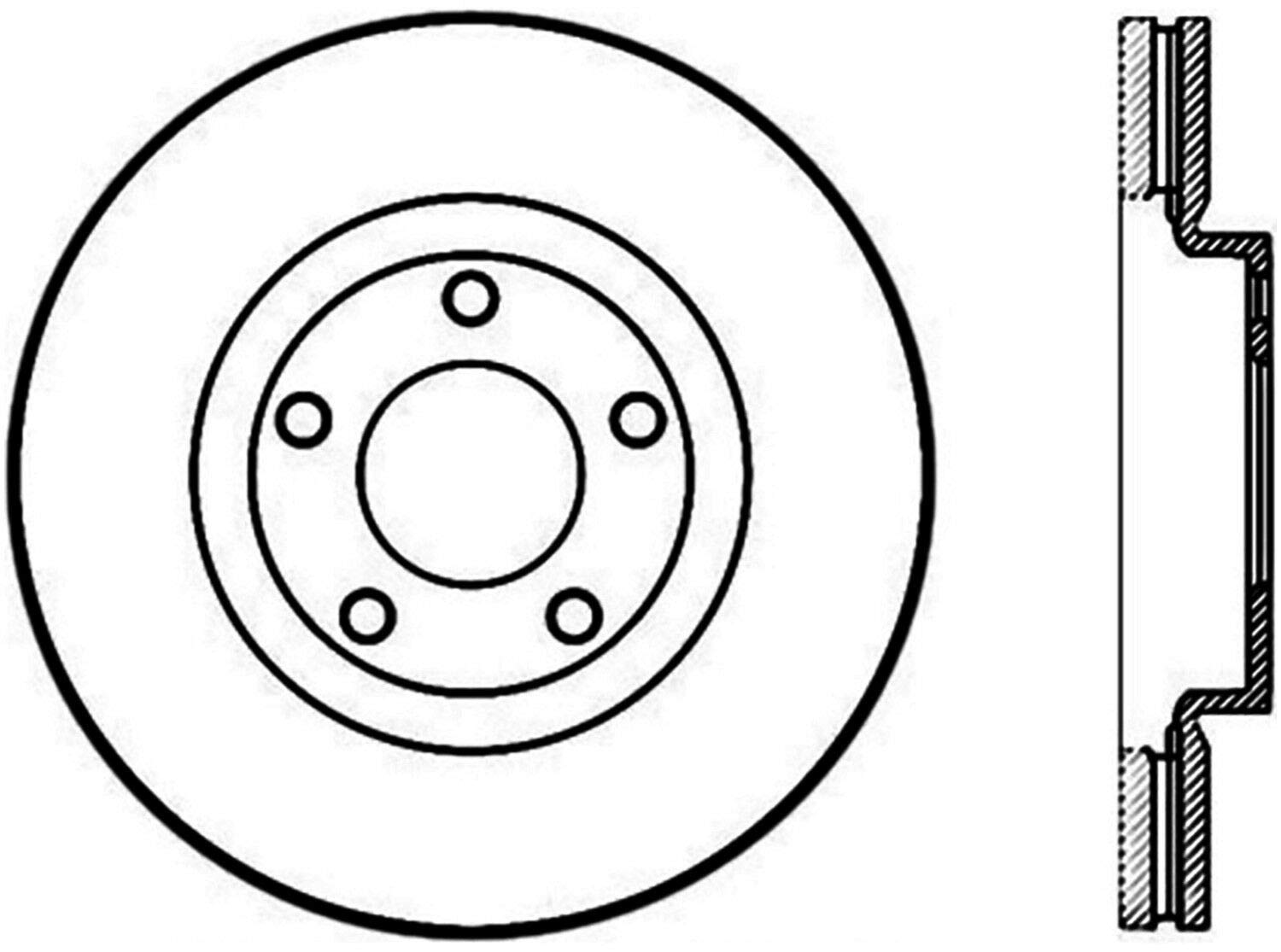 Brake Rotor Premium Centric Parts 120.61092