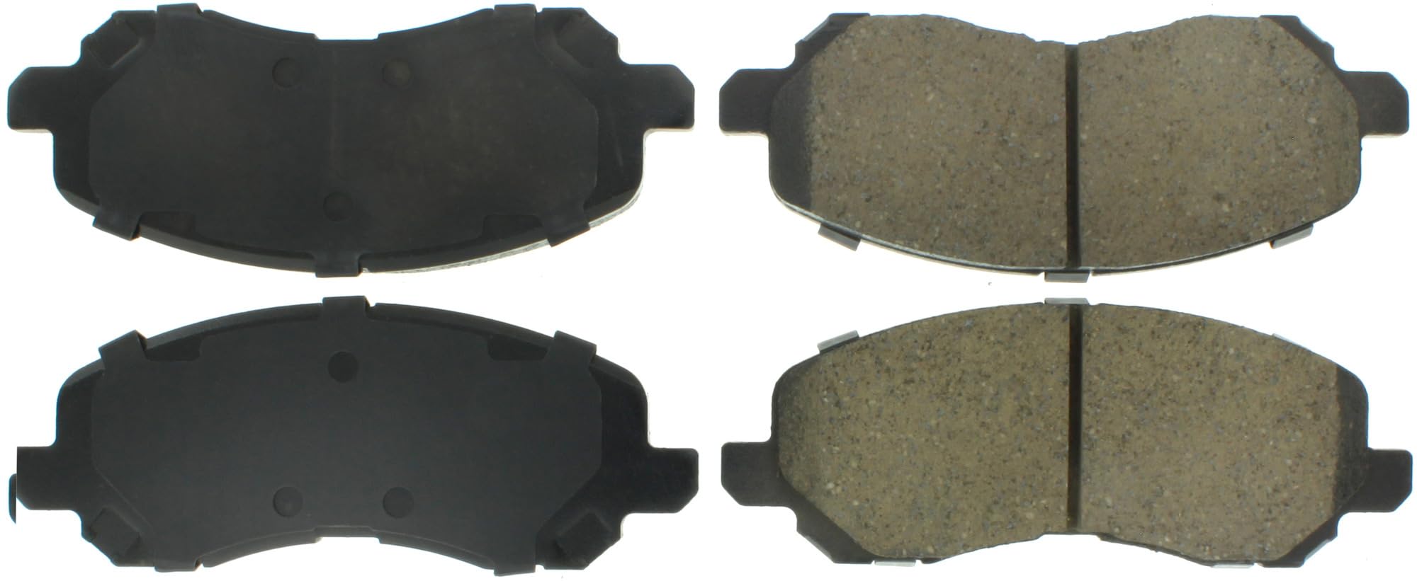 Posi Quiet Centric 1105.08660 Premium Ceramic Disc Brake Pad Set For Select Mitsubishi, Chrysler, Jeep and Dodge with Shims