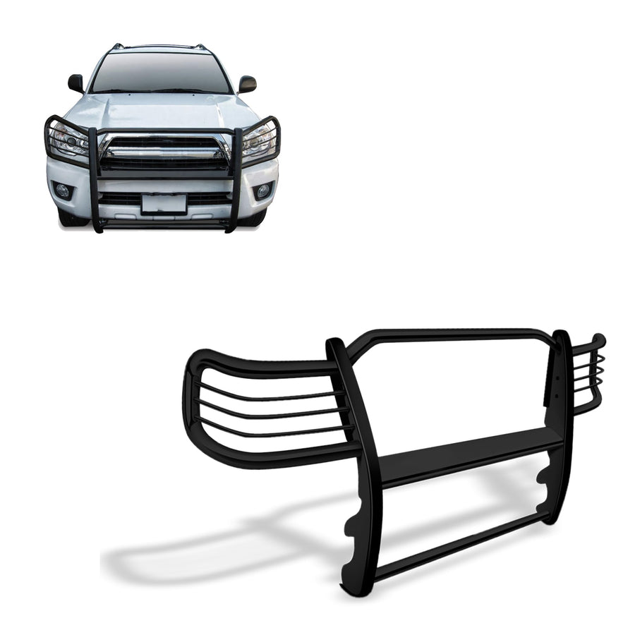 Bumper Guard Modular Black Black Horse Grille Compatible with 2003-2009 Lexus GX470|2003-2009 Toyota 4Runner-17TU26MA