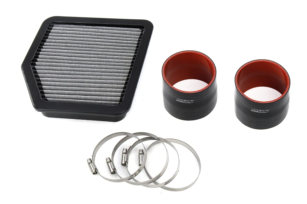 HPS Performance Air Intake System Kit Polish with Air Filter Compatible for 2006-2013 Lexus IS350 3.5L IS250 2.5L 2010-2015 IS350C 3.5L IS250C 2.5L V6, 827-710P