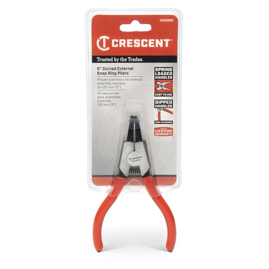 5CESRDG Crescent 5" Curved External Snap Ring Dipped