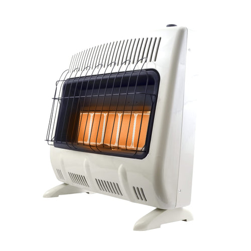 30,000 BTU Mr. Heater Vent Free Radiant Propane Heater For Cold Rooms, Additions, Sun Rooms & Cabins - White