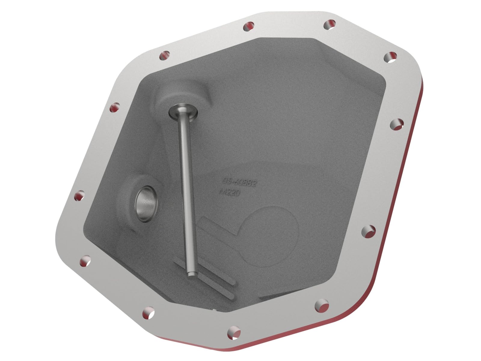 aFe POWER Rear Differential Cover Pro Series Red w/Machined Fins - #46-71000R - Jeep Wrangler (JL) 18-24 L4-2.0L (t)/ V6-3.6L (Dana M220)