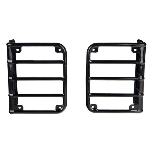 Rugged Ridge Euro Guards Tail Light for Jeep Wrangler JK/JKU | Satin Black | 11226.02 | Fits 2007-2018 Jeep Wrangler JK/JKU