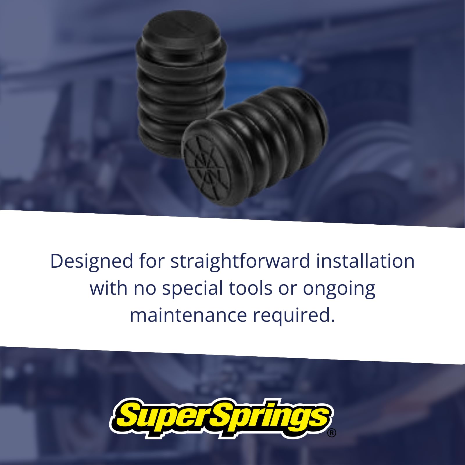SumoSprings Rear for Chevrolet Silverado 2500|3500, GMC Sierra 2500|3500 | SuperSprings SSR-207-47, black