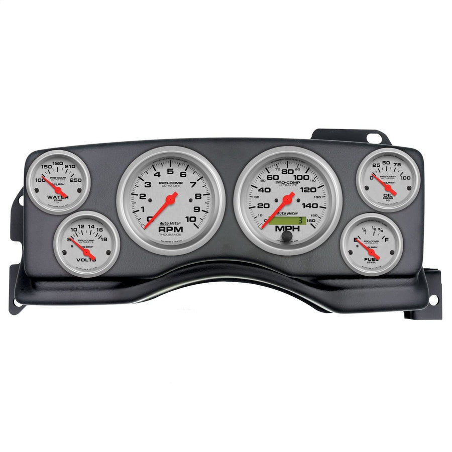 AutoMeter Dash Kit Direct Fit, (3 3/8" X2, 2 1/16" X4), Ford Mustang 90-93, Ultra-Lite (2927-13)