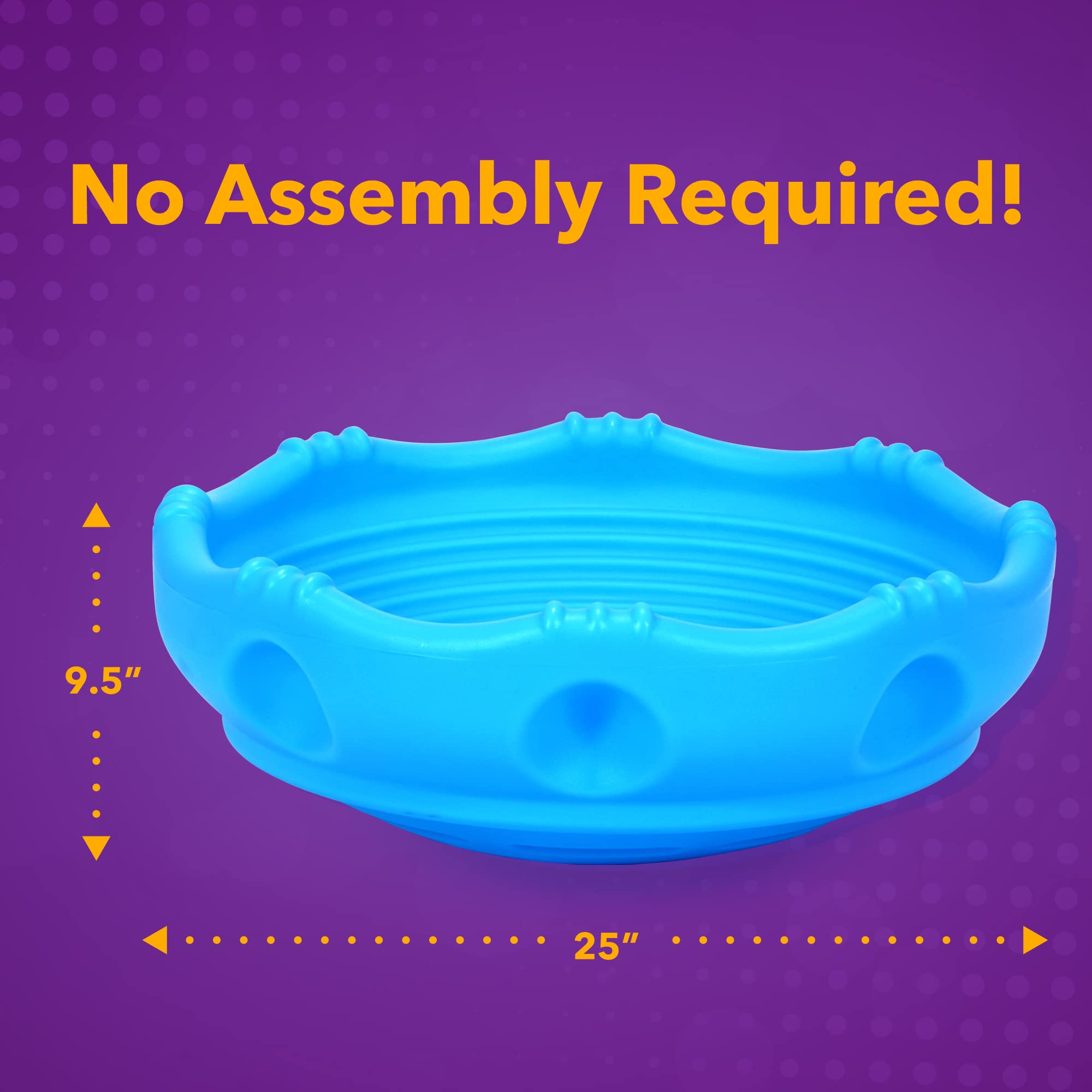 Simplay3 Rock Around Two Sided Wobble Disk and Climbing Dome for Toddlers and Kids - Rocking and Climbing - Indoor/Outdoor, Made in USA (Blue, 1 Pack)