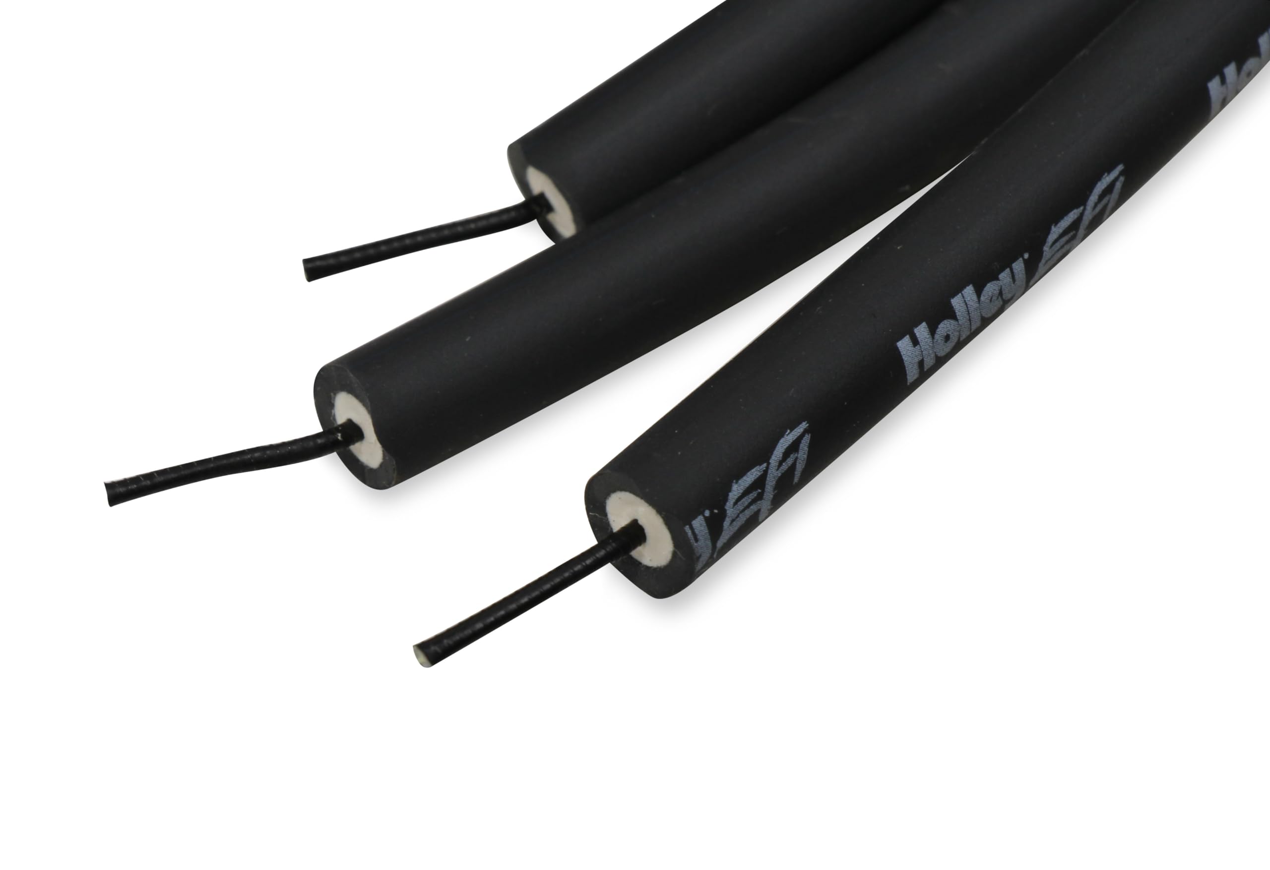 LS Spark Plug Wire Set Holley EFI 561-110 - Cut to Fit - Black with Black 135 Degree Boots